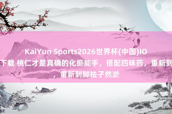 KaiYun Sports2026世界杯(中国)IOS/安卓官方下载 桃仁才是真确的化瘀能手，搭配四味药，重新到脚祛孑然淤