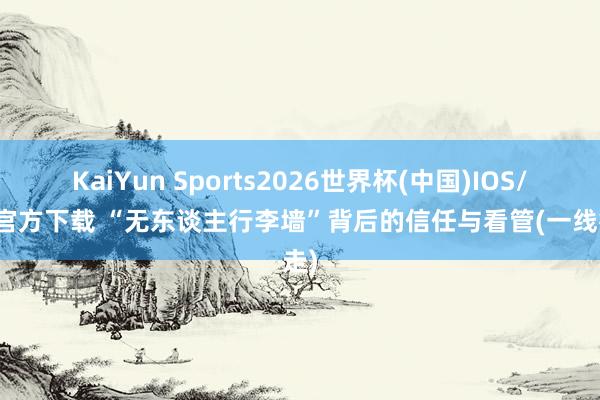 KaiYun Sports2026世界杯(中国)IOS/安卓官方下载 “无东谈主行李墙”背后的信任与看管(一线行走)