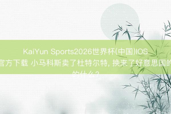 KaiYun Sports2026世界杯(中国)IOS/安卓官方下载 小马科斯卖了杜特尔特, 换来了好意思国的什么?