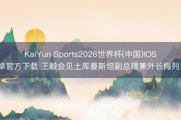 KaiYun Sports2026世界杯(中国)IOS/安卓官方下载 王毅会见土库曼斯坦副总理兼外长梅列多夫