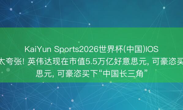 KaiYun Sports2026世界杯(中国)IOS/安卓官方下载 太夸张! 英伟达现在市值5.5万亿好意思元， 可豪恣买下“中国长三角”