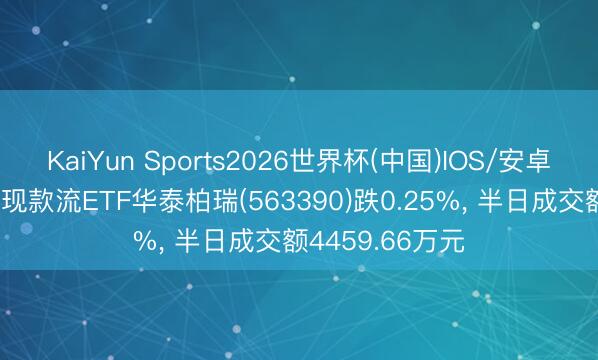 KaiYun Sports2026世界杯(中国)IOS/安卓官方下载 全指现款流ETF华泰柏瑞(563390)跌0.25%, 半日成交额4459.66万元