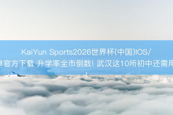 KaiYun Sports2026世界杯(中国)IOS/安卓官方下载 升学率全市倒数! 武汉这10所初中还需用功!